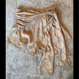 Free people medallion flowy tie shorts